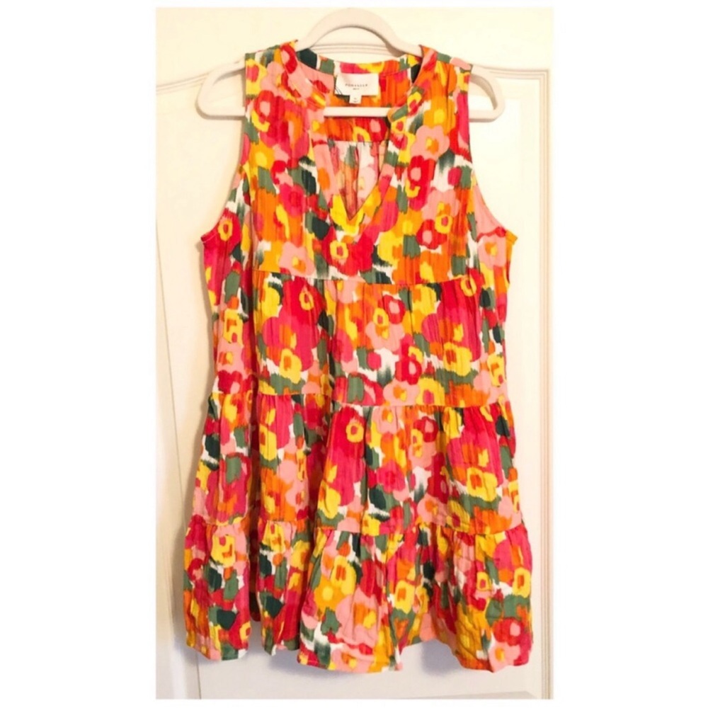 Tuckernuck x Pomander Place Magnolia Watercolor Sleeveless Kenzo Mini Dress - Picture 3 of 6